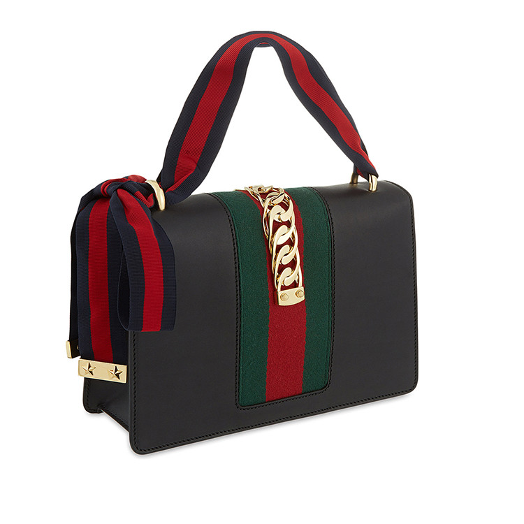 gucci/古驰【2018春夏】sylvie系列女士皮革单肩包 gu-421882 cvleg