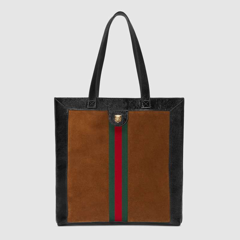 gucci/古驰 19春夏男士ophidia系列麂皮大号购物袋 手提包 519335 0