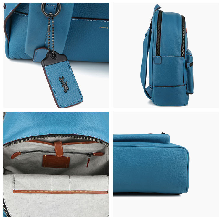 coach/蔻驰2018新款 1941太空小恐龙女士男士中性款皮质拼接双肩包