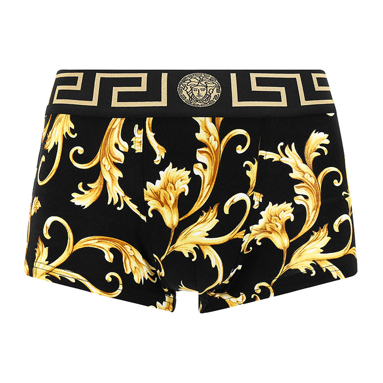 【versace范思哲 男士内裤】versace/范思哲黑金男士内裤【正品 价格