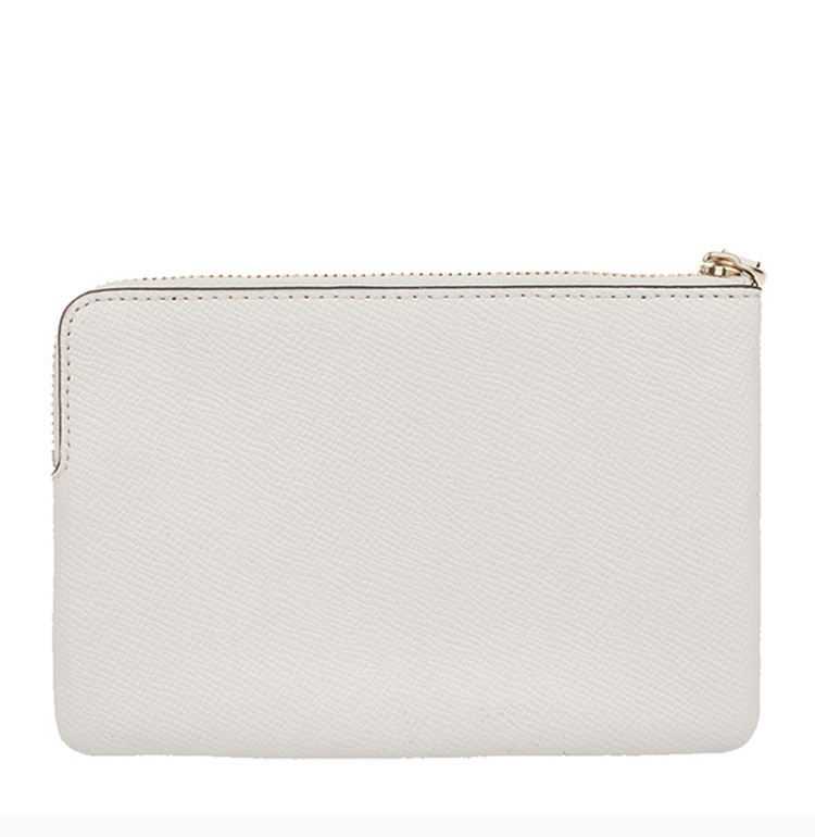 coach(蔻驰) 白色皮质小号拉链手机钱包手拿包手包拉锁手包