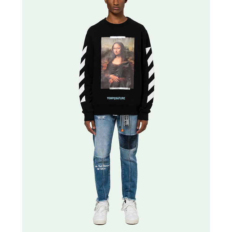 off-white(off-white) 黑色纯棉男士休闲卫衣 xs