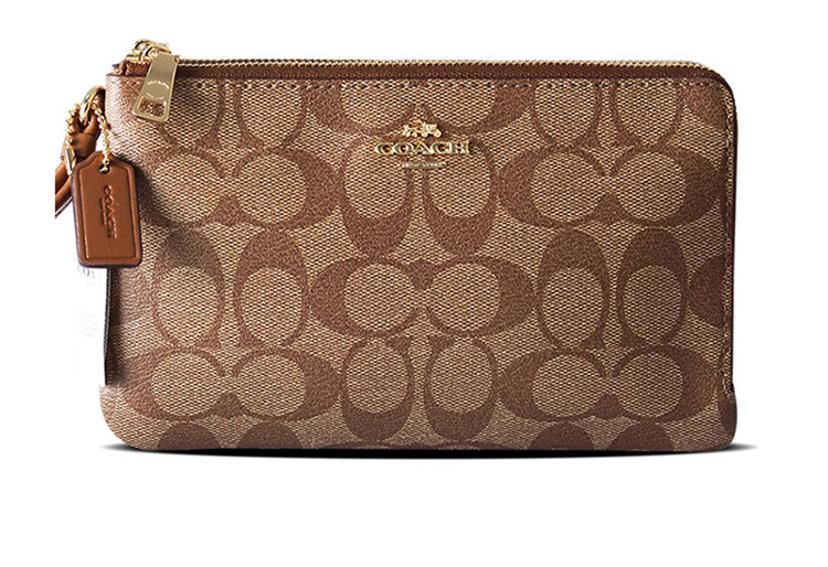【包税】coach/蔻驰 女士经典花纹pvc手拿包 钱包 f16109