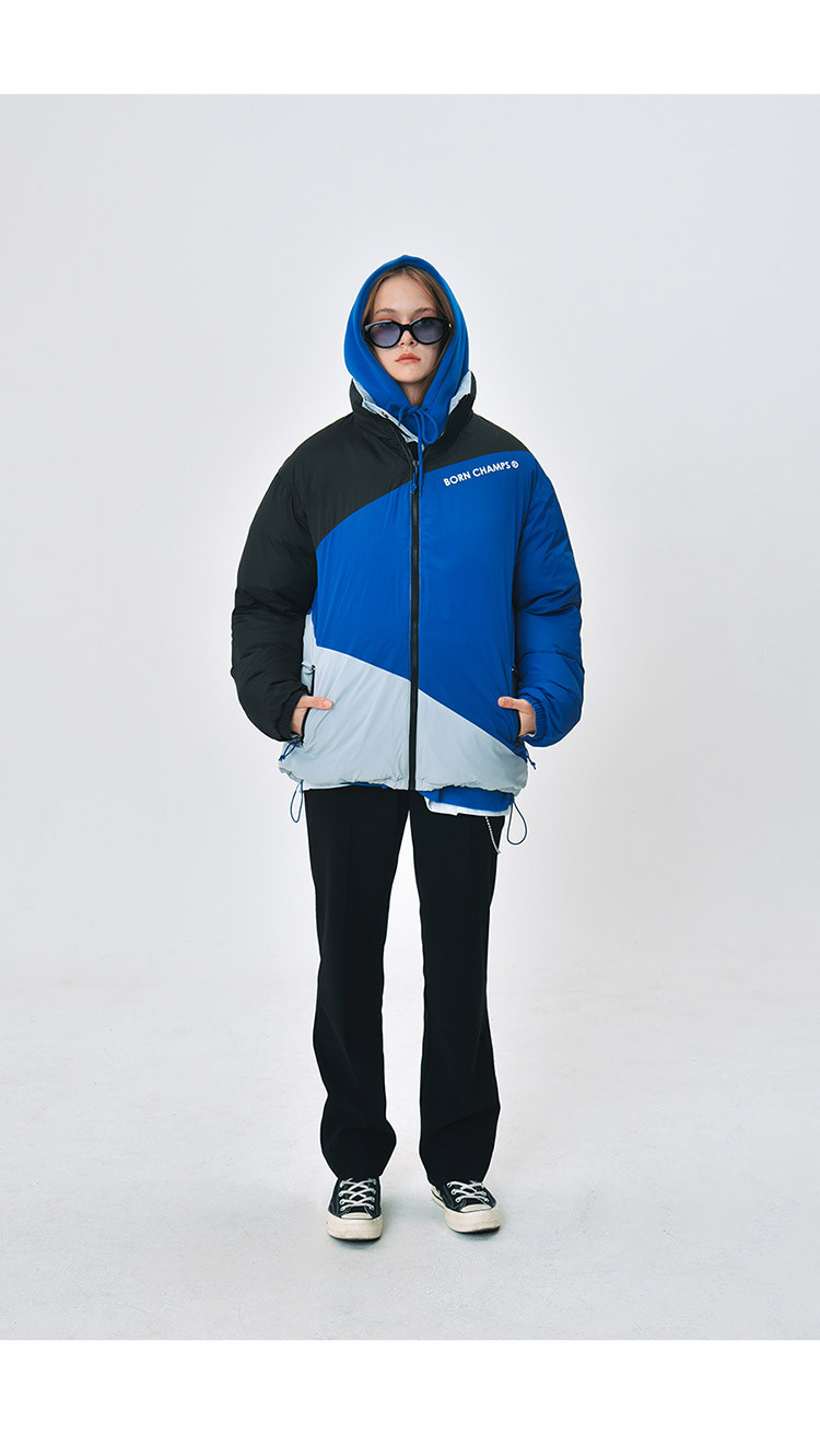 born champs/born champs reversible系列正反两用男女同款灰色羽绒服