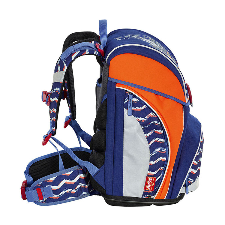 scout/scout alpha系列德国超轻反光可调节固定护脊减负男童双肩书包