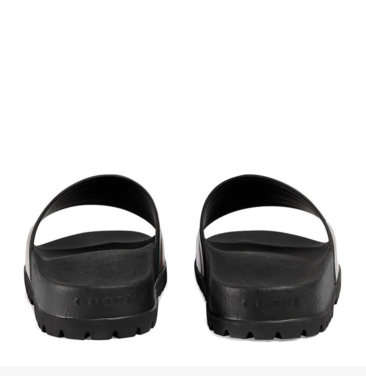 gucci/古驰 男士经典红绿条纹凉鞋拖鞋沙滩鞋男鞋