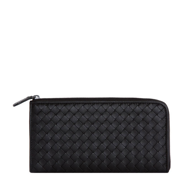 bottega veneta/葆蝶家 男士黑色羊皮钱包 338137 v001n 2006#181009