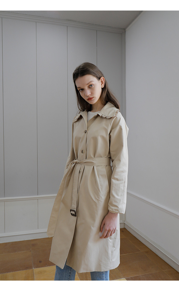 [18春夏新品] yuppe 女士米色风衣