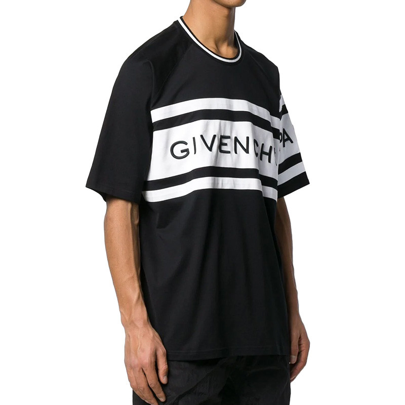 纪梵希 男士 黑色系 t恤 bm70ku3002-001-146#190326pl【正品 价耨