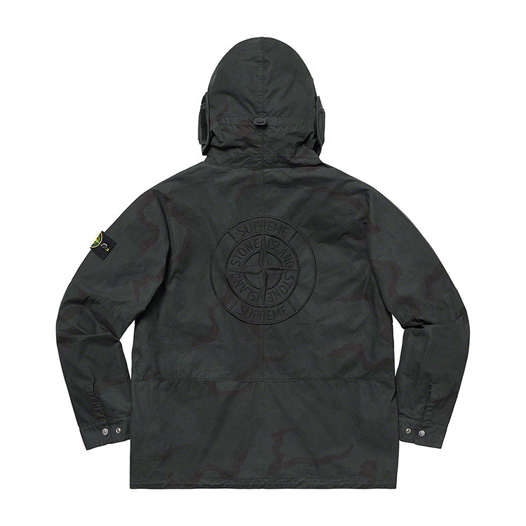 supreme 19ss stone island riot mask jacket 石头岛冲锋衣