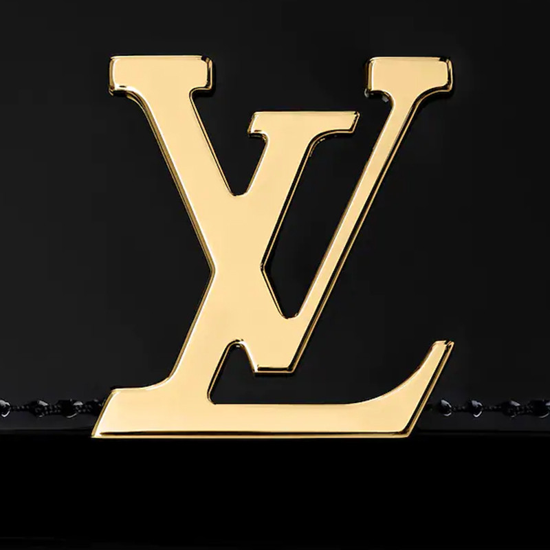 光滑的漆面小牛皮 - 超细纤维内衬 - 金色金属配件 - lv磁吸锁扣