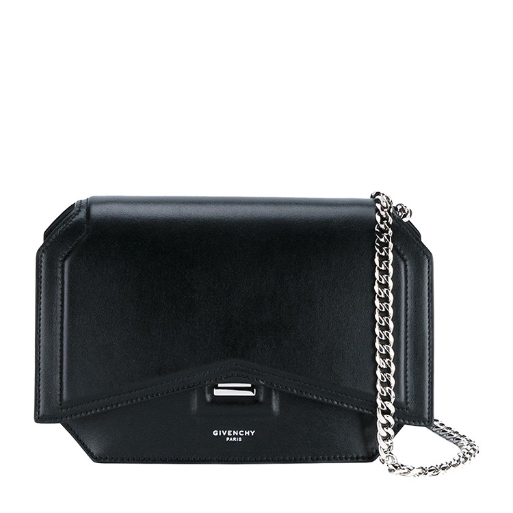 givenchy/纪梵希 bow-cut系列女士小牛皮黑色迷你单肩包 bb05574010