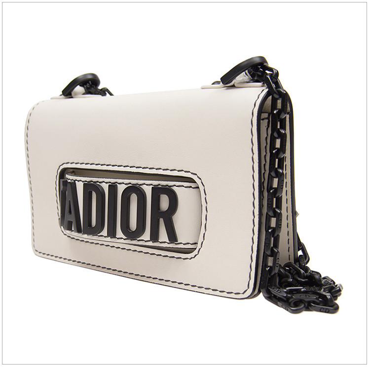dior/迪奥 女士白色牛皮单肩斜挎包