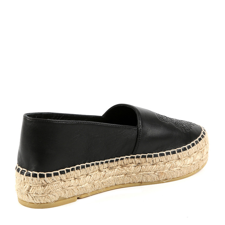 kenzo/高田贤三 女士黑色印花渔夫鞋 pf661es380l50 99 black