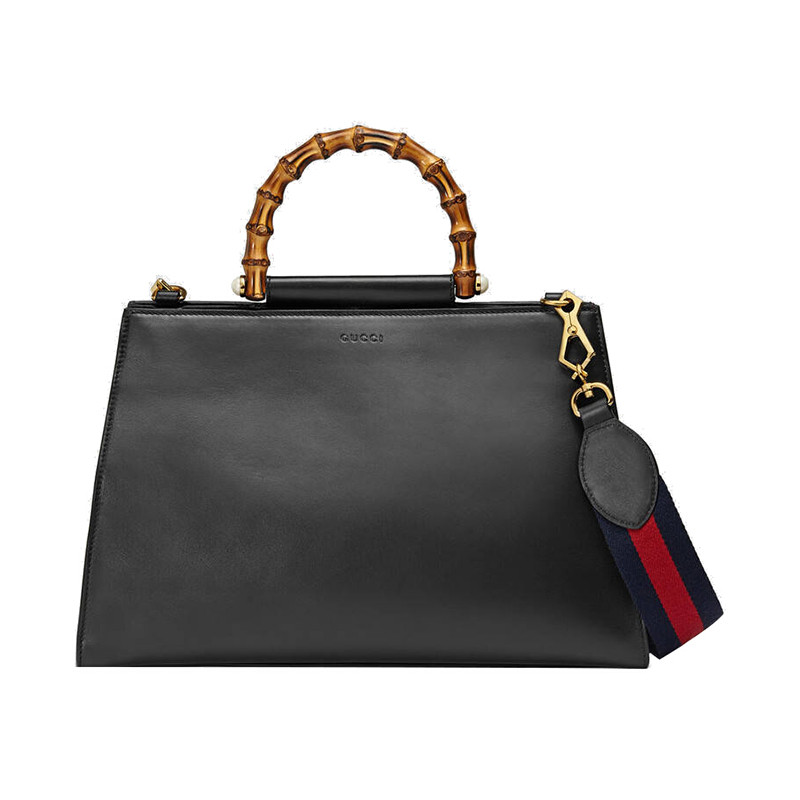 gucci/古驰 女包竹节提手杀手包通勤单肩手提包牛皮革 453764