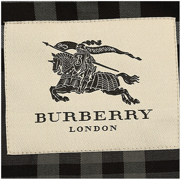【包税】burberry 博柏利 女士黑色棉质经典双排扣中长款风衣外套黑色