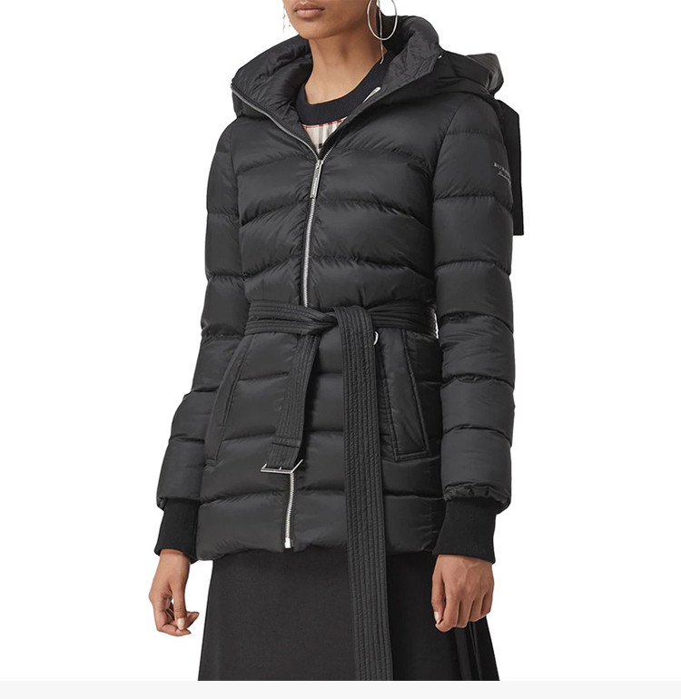 【burberry博柏利 女士羽绒服】burberry 巴宝莉 19秋冬 女士黑色可