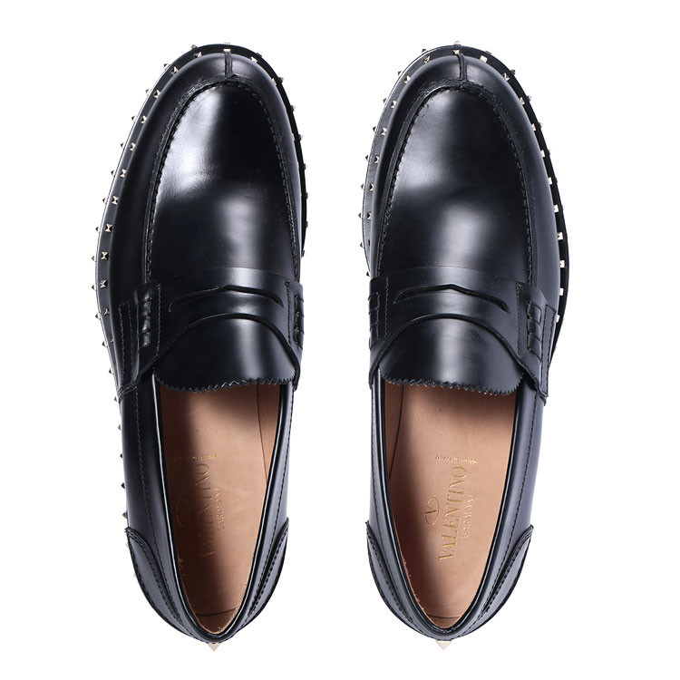 valentino/华伦天奴 男士 黑色皮鞋商务正装鞋 vlly0s0950abk