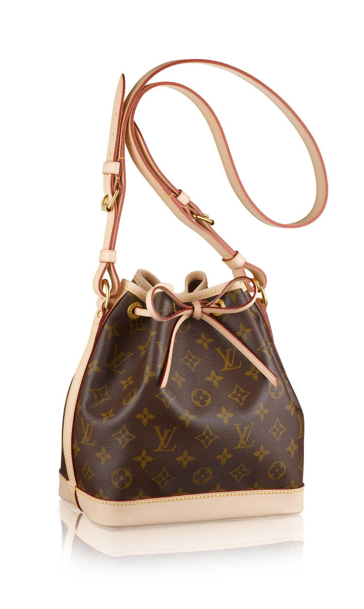 louis vuitton/路易威登 经典老花帆布/配皮女士petit noé 小号帆布