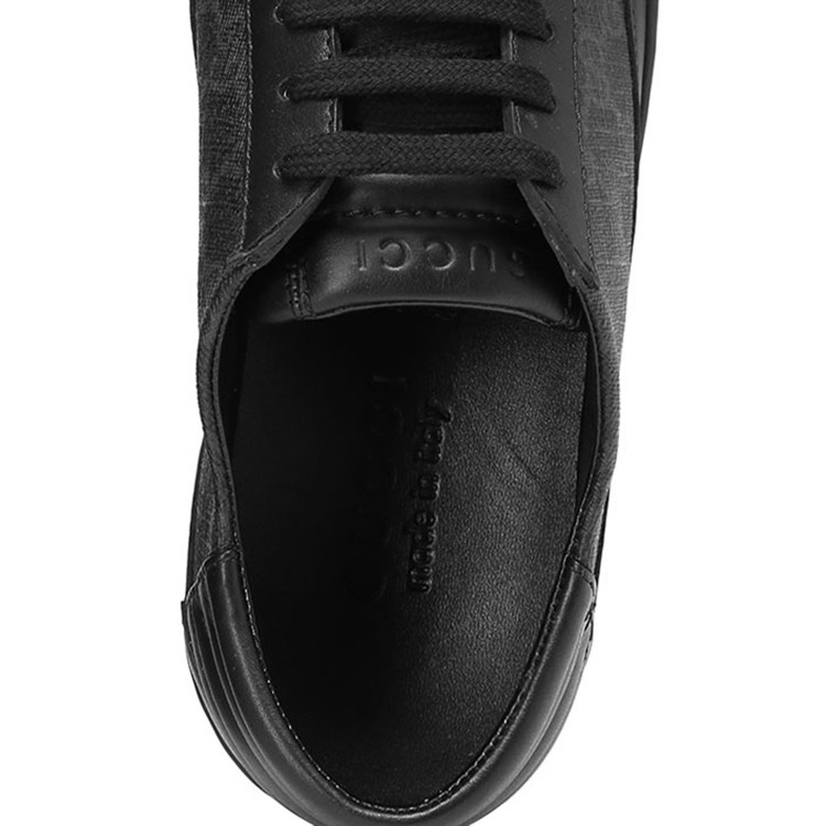 【极速发货】 gucci/古驰男士双g印花系带运动休闲鞋433716 se