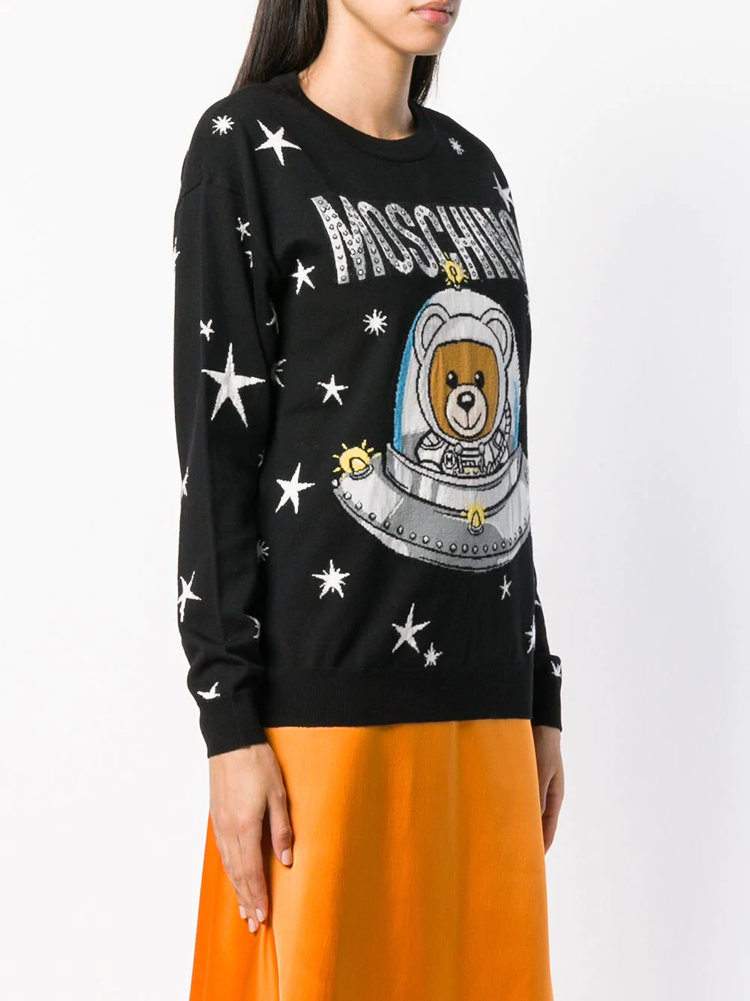 moschino/莫斯奇诺 太空熊女士羊毛衫 v09055401
