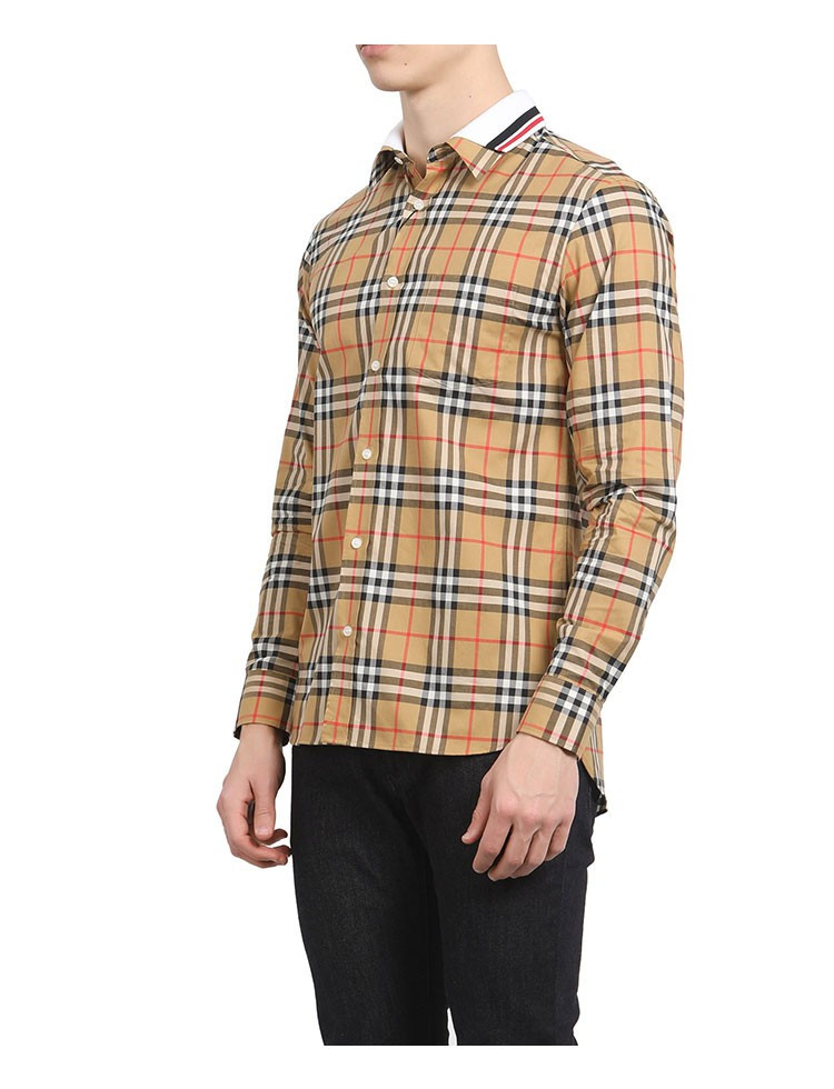 【burberry博柏利 男士长袖衬衫】burberry/博柏利 19春夏男士