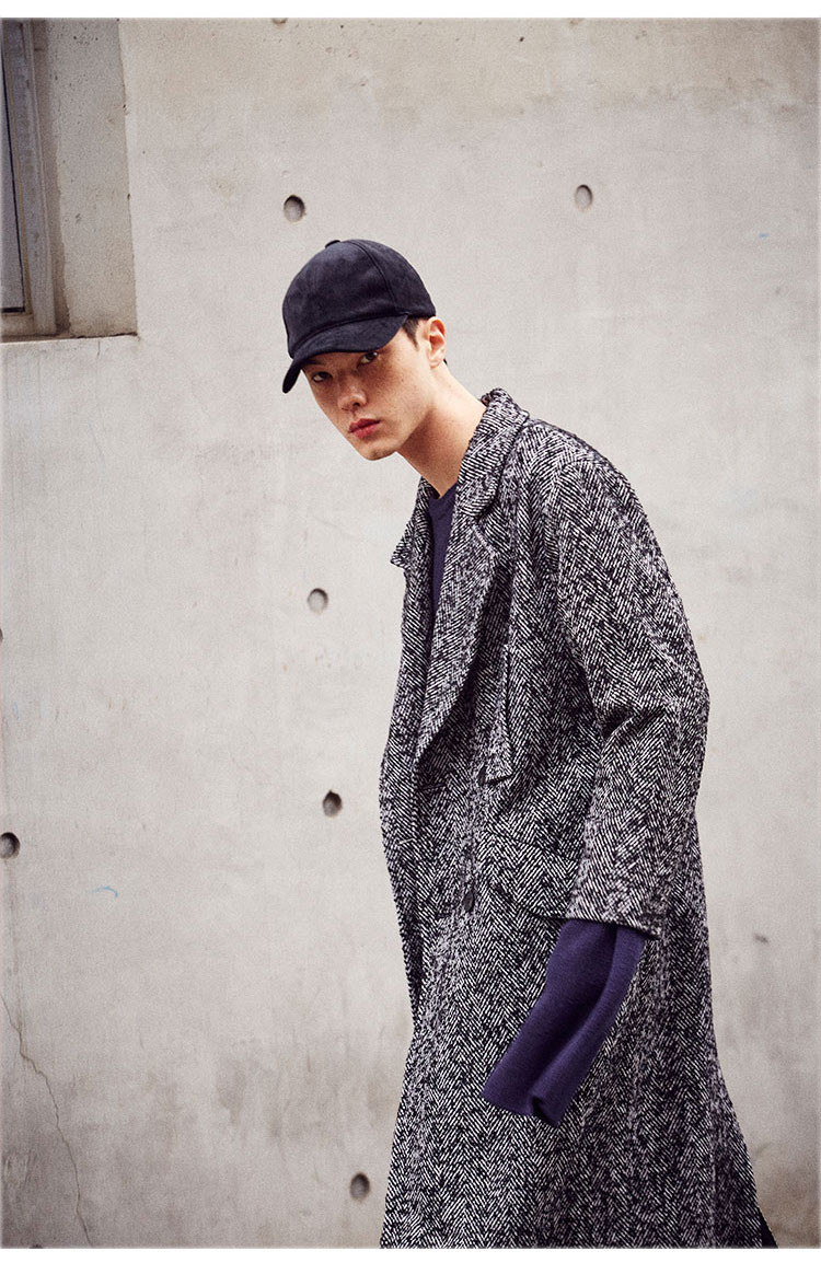 13month 男士大衣羊毛混纺韩国欧巴风 16f0230