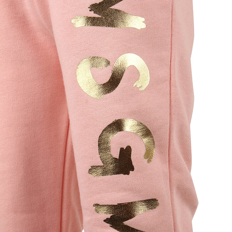 msgm/msgm 儿童纯棉字母印花休闲长裤运动裤 007291 浅粉色 12a