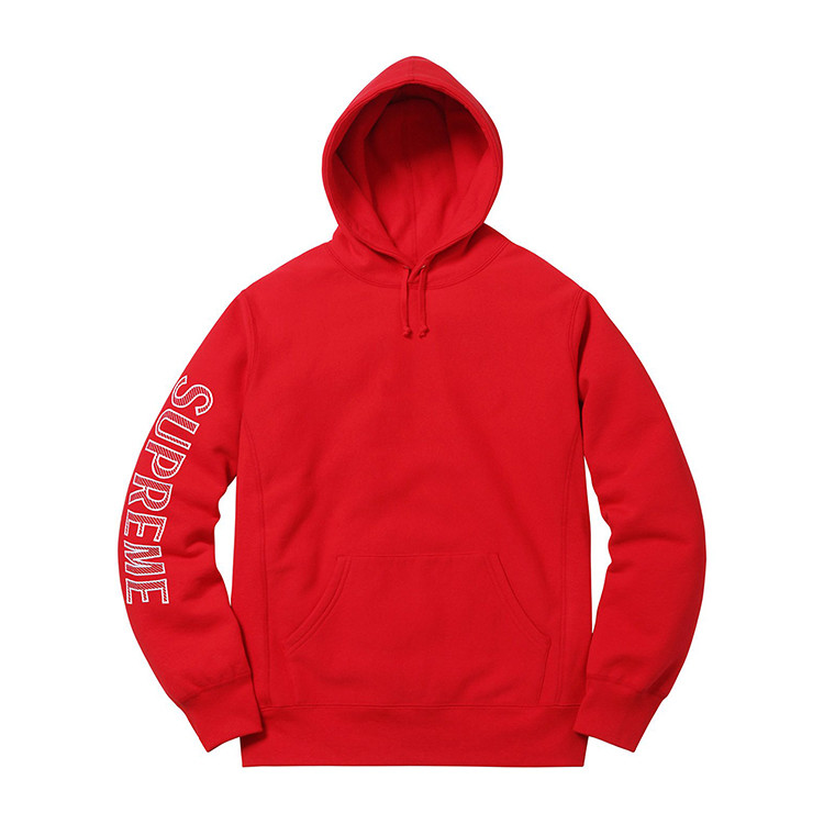 supreme 18ss sleeve embroidery hooded 刺绣麒麟臂帽衫卫衣