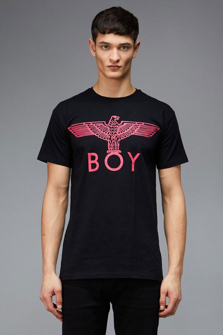 【包税】boy london/boy london伦敦男孩 男女同款黑白鹰印花圆领短袖