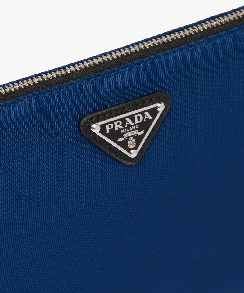 19春夏 prada/普拉达 男女士蓝色手拿包 2nh004064f0v41