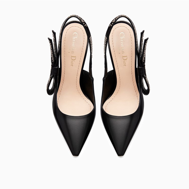 【包税】dior/迪奥【18春夏】女士黑色绑带牛皮高跟鞋