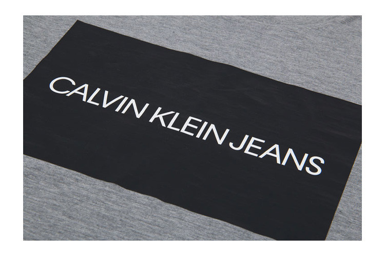【秋冬款】calvin klein/卡尔文·克莱因 男装方框logo套头卫衣长袖