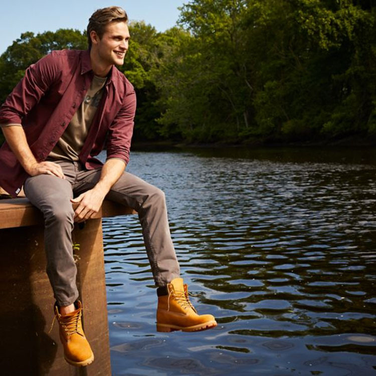 【经典大黄靴】 timberland/添柏岚 男鞋 经典高帮户外休闲防水 大黄