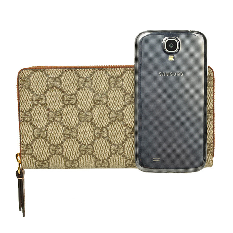 gucci/古驰 男士长款pvc印花钱包 410102