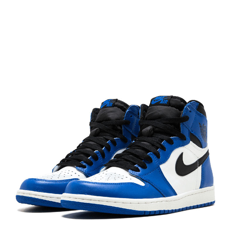 nike/耐克 air jordan 1 og high aj1 乔1 黑白蓝小闪电男子篮球鞋