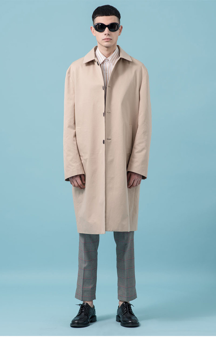 [18春夏新品] zplish 男士米色风衣