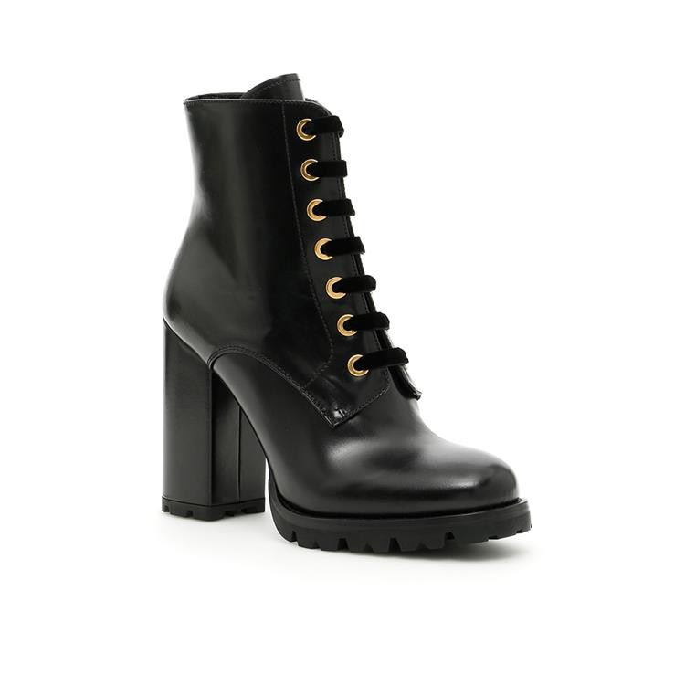 prada/普拉达 真皮 黑色女士短靴 1t138hv69f0002 黑色 欧码35 黑色