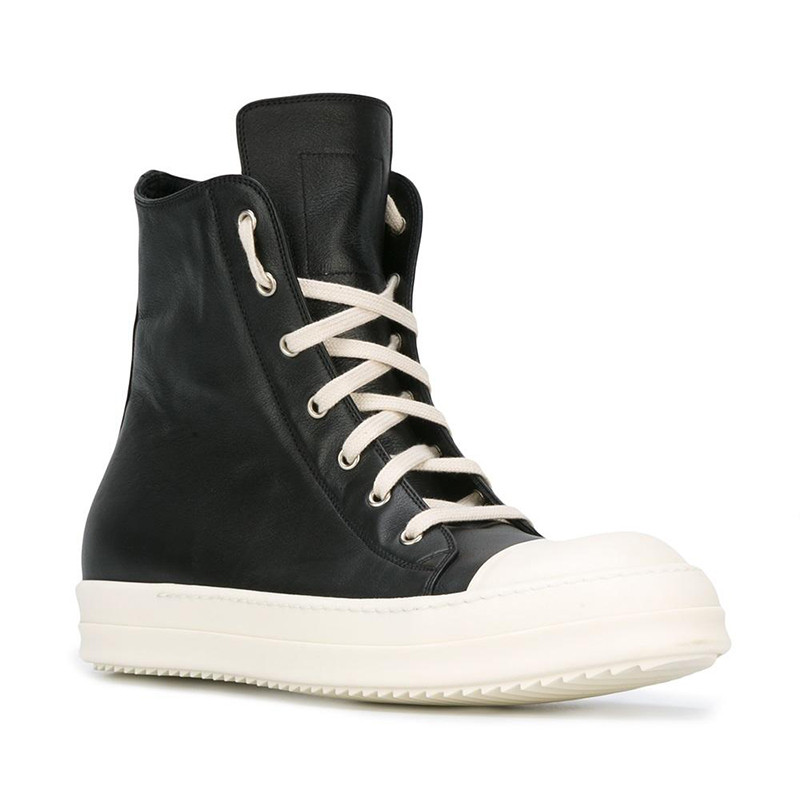 rick owens/瑞克欧文斯 经典款男士大匡威高帮球鞋 ru17f8890 lpo 91