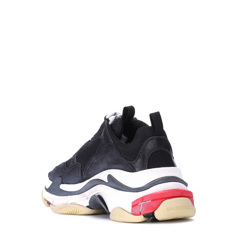 【包税】balenciaga/巴黎世家 爆款triple s 女士黑红拼色老爹鞋