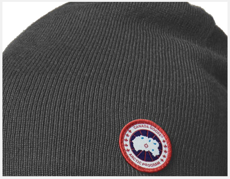 canada goose/加拿大鹅 男士经典logo徽标针织帽休闲帽子 多色可选