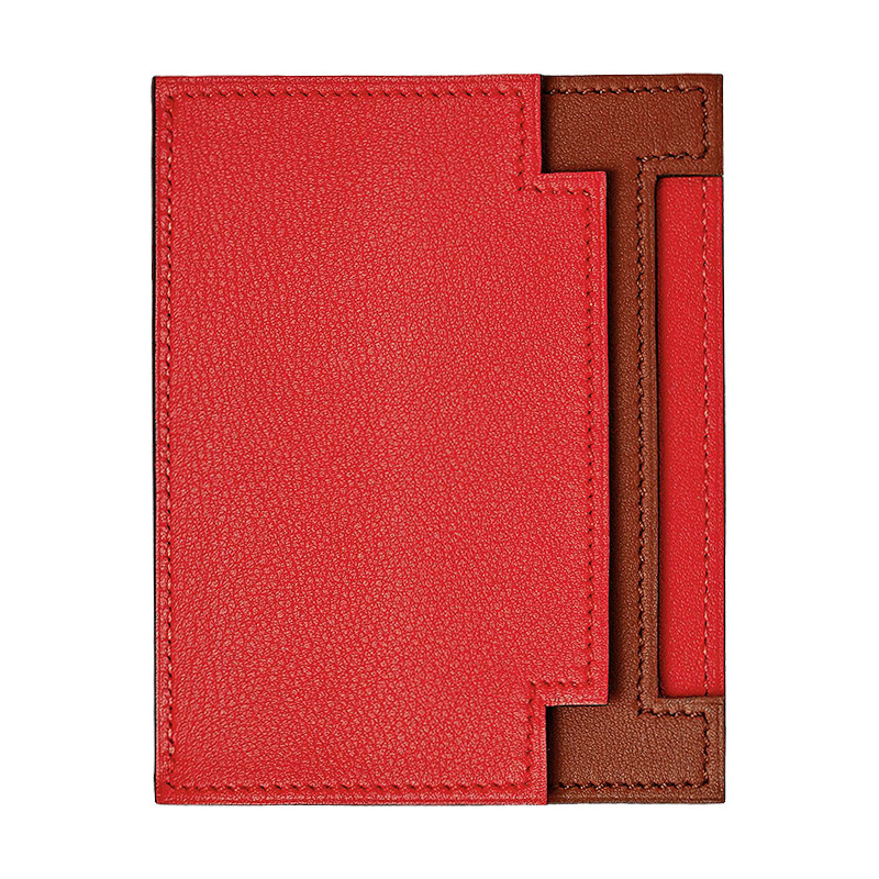 女士 "multiplis hermes卡包 "橙红色/铜红色 h075310caab-ba11