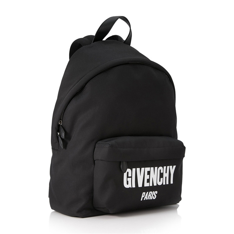 givenchy(纪梵希)黑色织物配皮男士双肩包