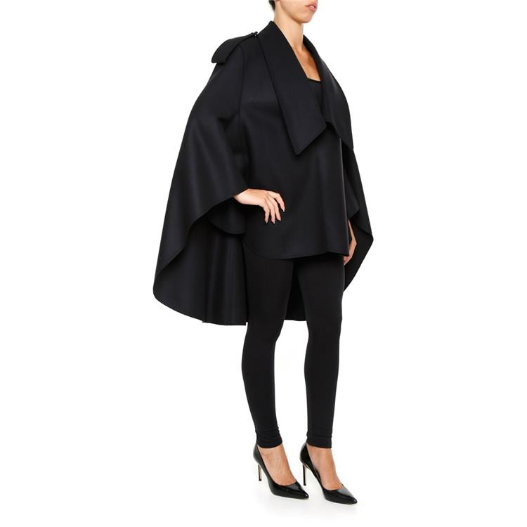 burberry/博柏利 女士大衣 羊绒 斗篷 405621241190 黑色