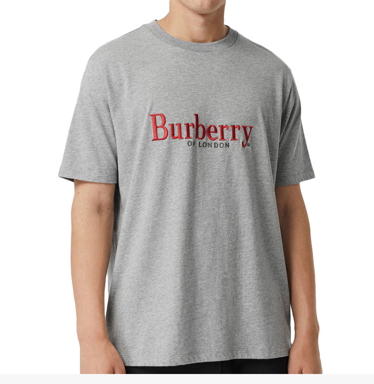 burberry(博柏利) 灰色男士短袖t恤 xl【北京同城闪送】