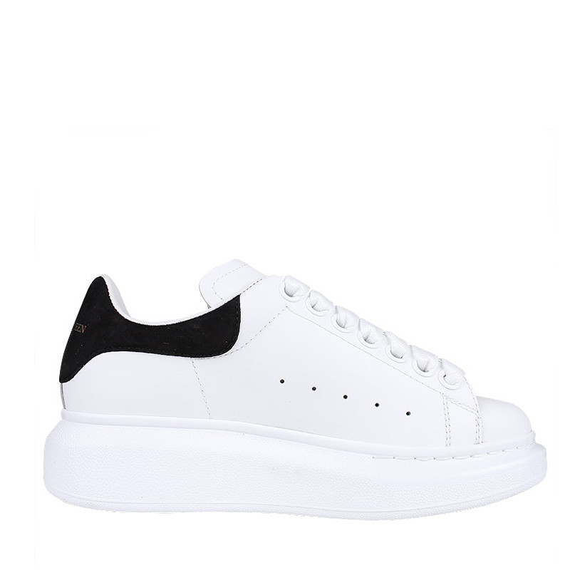 mcqueen/亚历山大麦昆【21春夏】女士黑色尾烫金logo标新品皮小白鞋