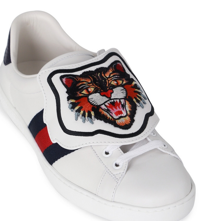 【包税】gucci/古驰 男士两色老虎图案时尚轻便鞋 478190dop80