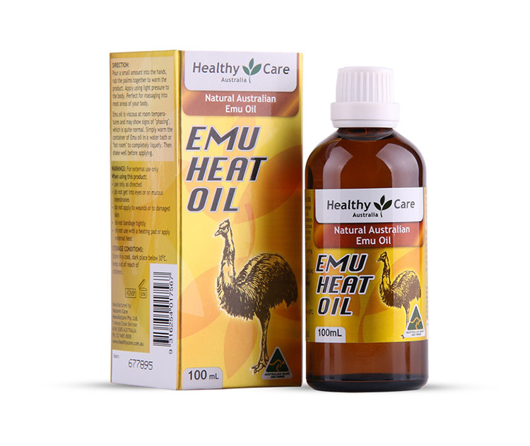 healthy care 鸸鹋油/鸵鸟油 万用油 100ml *2瓶 天然保湿 修复肌肤