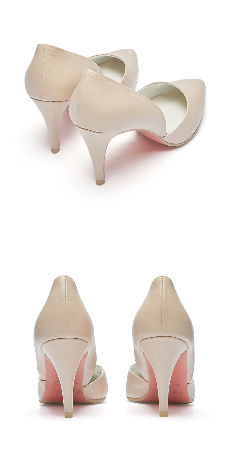 [18春夏新品] ps.mary jane女士纯色羊皮高跟鞋