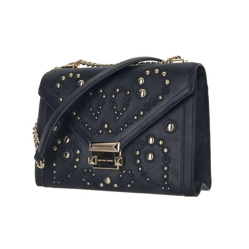 包邮包税michaelkors/迈克科尔斯mk女包whitney系列女包铆钉链条单肩